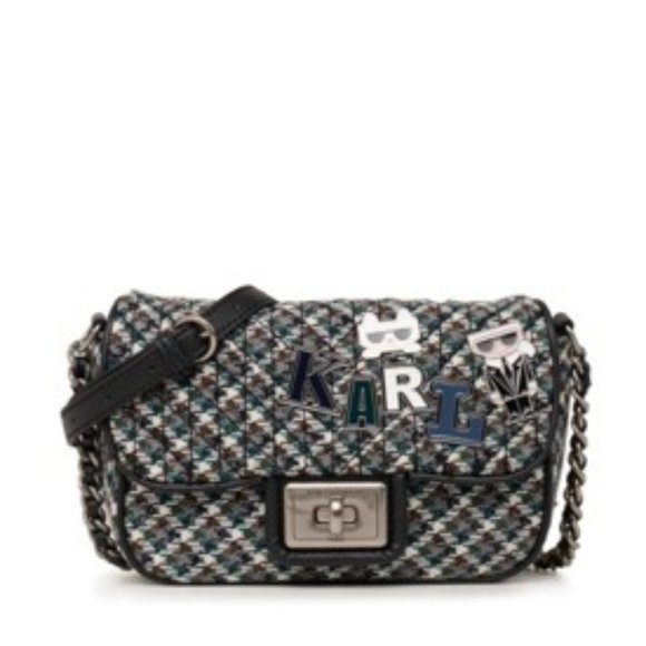 Karl Lagerfeld: Agyness Boucle Small Crossbody - Picture 1 of 7